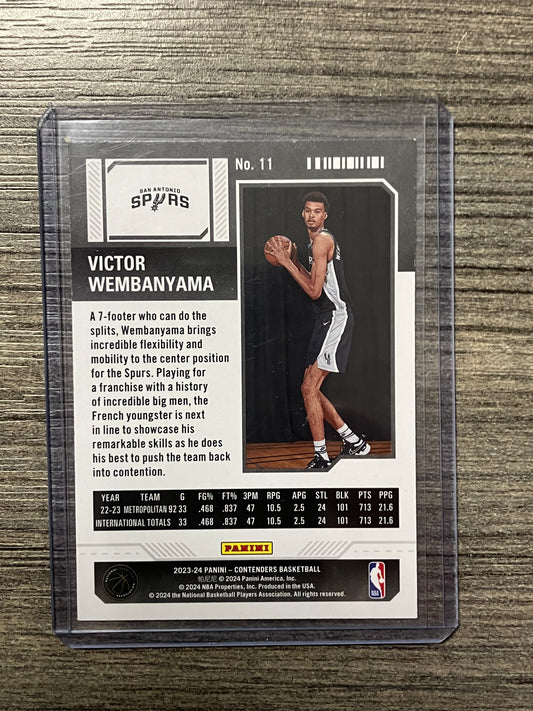 2023-24 Panini Contenders Victor Wembanyama RC