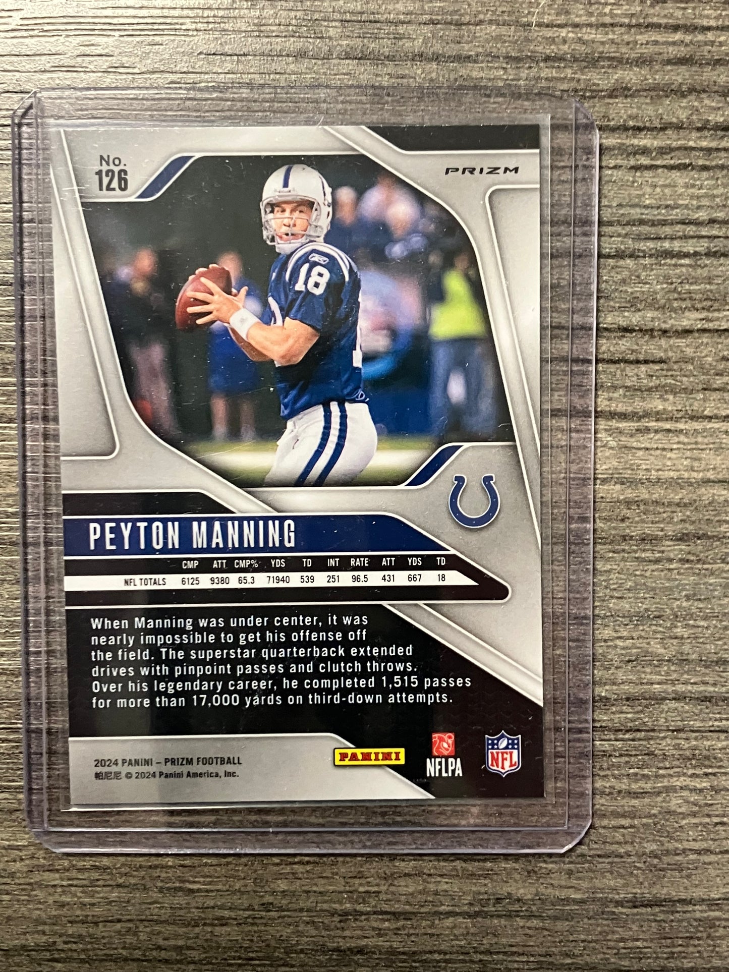 2024 Panini Prizm Peyton Manning Silver
