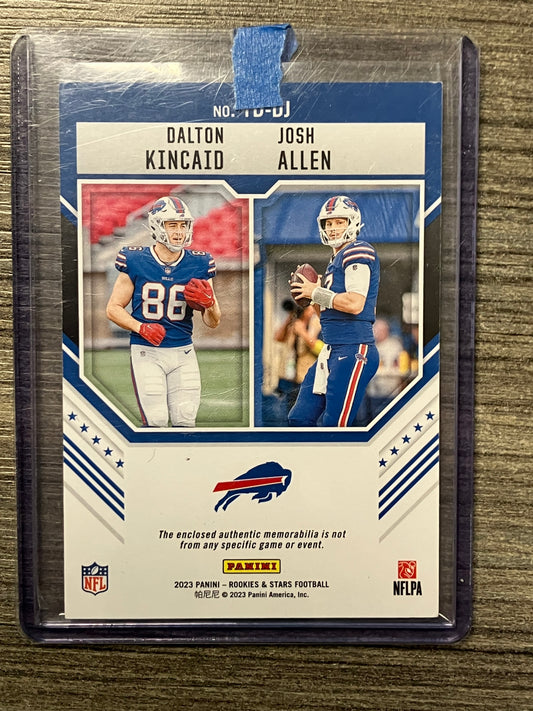 2023 Panini Rookie and Stars Dual Patch /49 Josh Allen and Dalton Kincaid