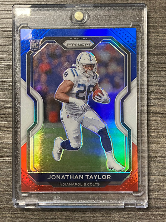 2023 PANINI PRIZM FOOTBALL Jonathan Taylor RC- Red, White and Blue