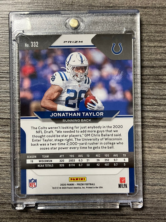2023 PANINI PRIZM FOOTBALL Jonathan Taylor RC- Red, White and Blue