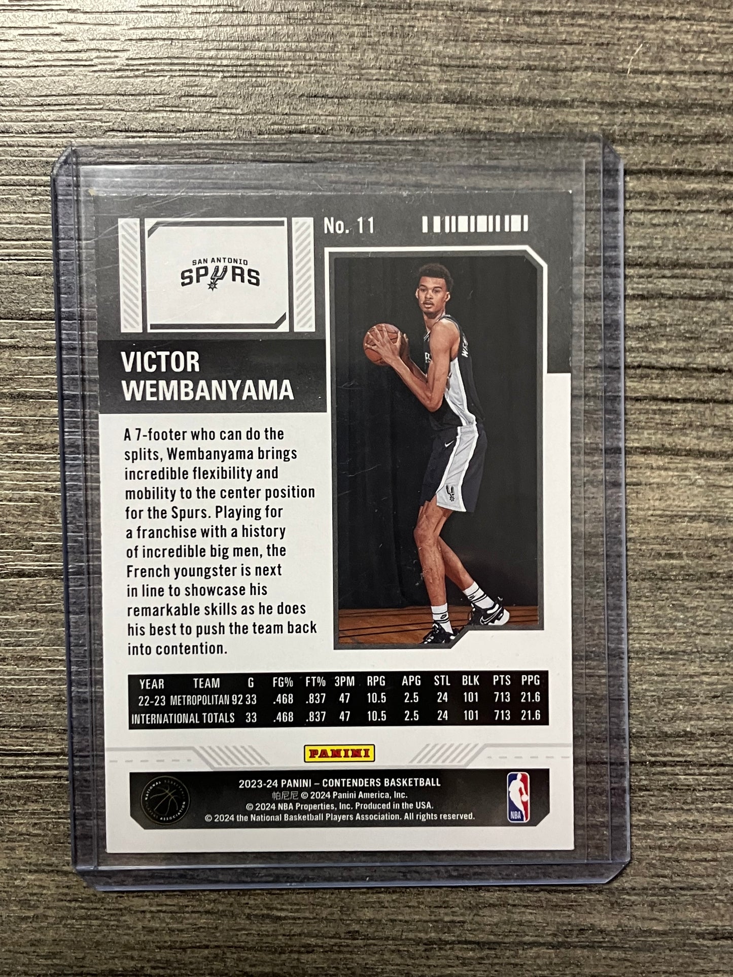 2023-24 Panini Contenders Victor Wembanyama RC