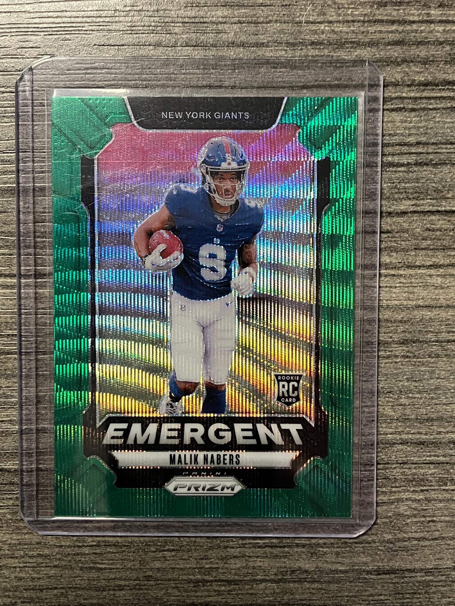 2024 Panini Prizm Malik Nabers Green Wave Emergent RC