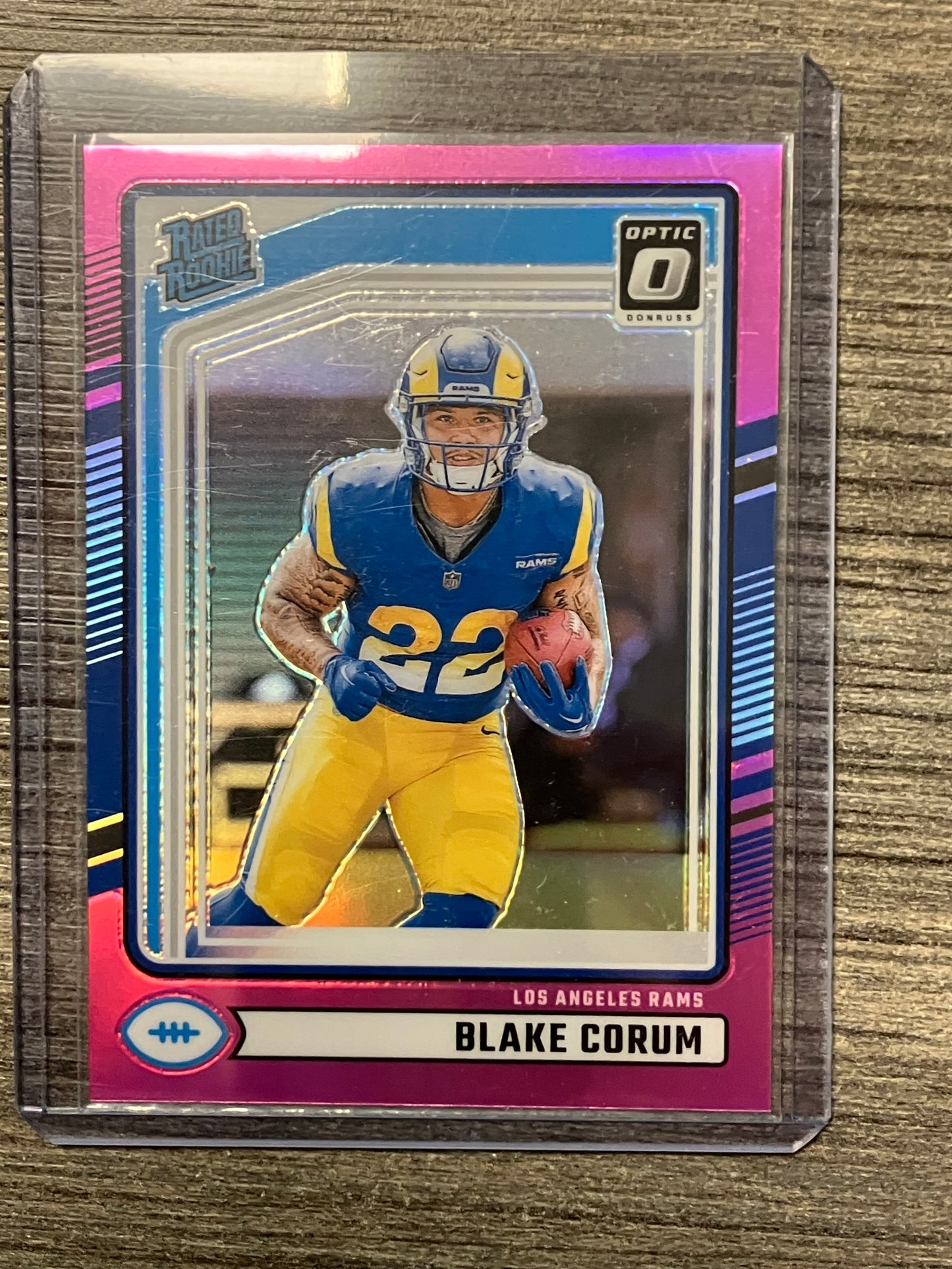 2024 Panini Donruss Optic Preview Blake Corum RC Pink