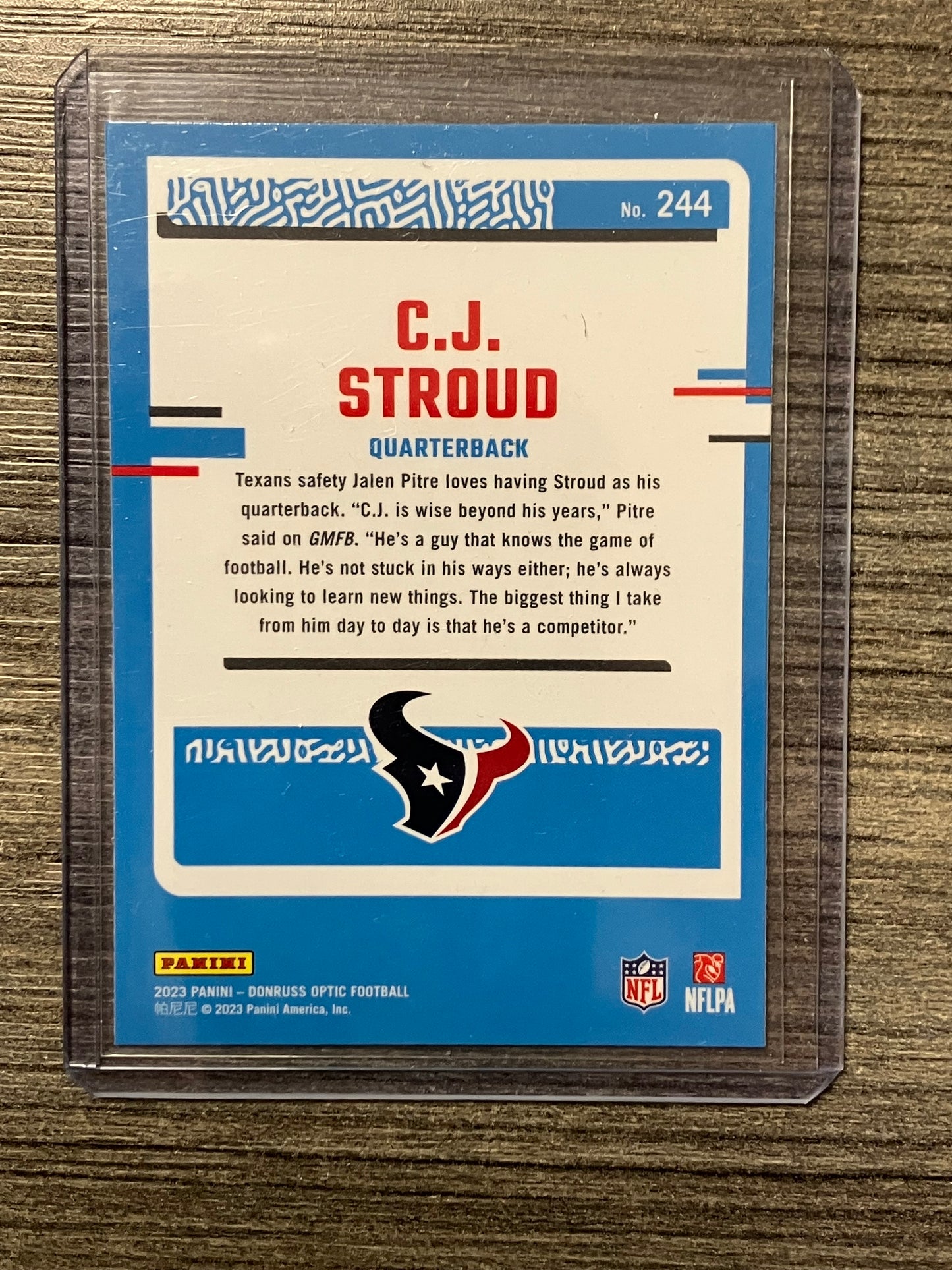 2023 Panini Optic C.J. Stroud RC
